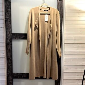 NWT long coatigan